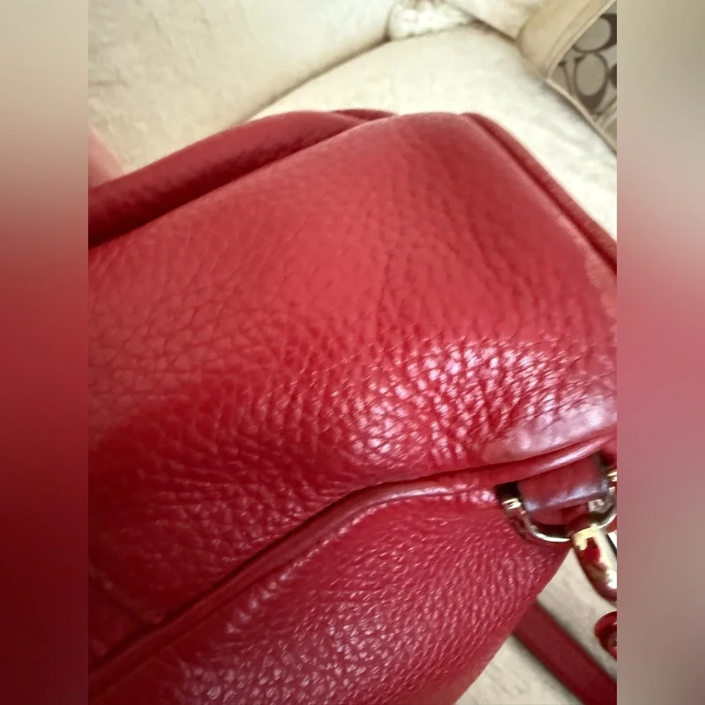 Michael Kors Abbey XS Studded Red Backpack with Gold Studs
Size 7 by 8 by 3 - Picture 12 of 16